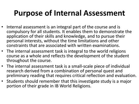 Ppt Internal Assessment Powerpoint Presentation Free Download Id