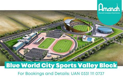 Blue World City Sports Valley Block NOC Payment Plan Master Plan