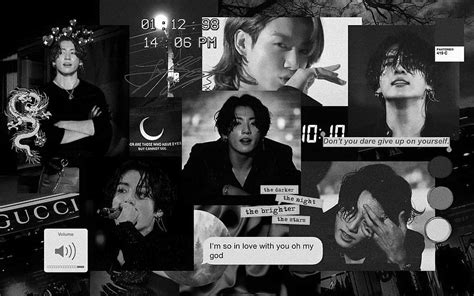 Jungkook Bts Black Aesthetic Laptop Hd Wallpaper Pxfuel