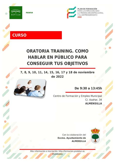 Oratoria Training C Mo Hablar En P Blico Para Conseguir Tus Objetivos