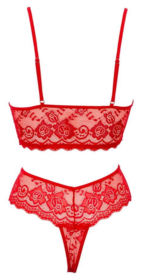 Bralette Plus Riostring Aus Weicher Roter Stretch Spitze Online Kaufen