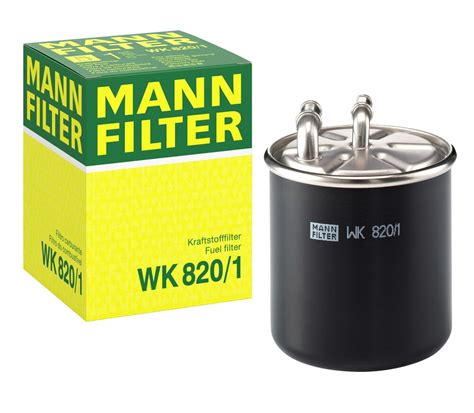 Kraftstofffilter WK 820/1 MANN-FILTER Leitungsfilter, 10mm, 8mm MANN ...