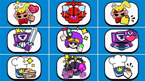 Brawl Stars Skin Pins