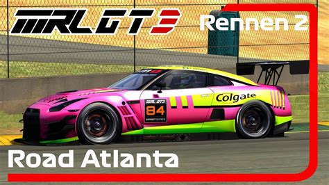 MRL GT3 Series 2 Saison Assetto Corsa 1 Road Atlanta Rennen 2