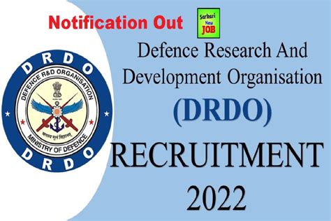 Drdo Recruitment 2022 Age Limit Salary Apply Online For Over Vacancies How To Apply Drdo