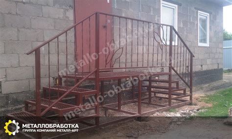 Крыльцо из металла для дачного дома. Купить металлическое крыльцо для ...