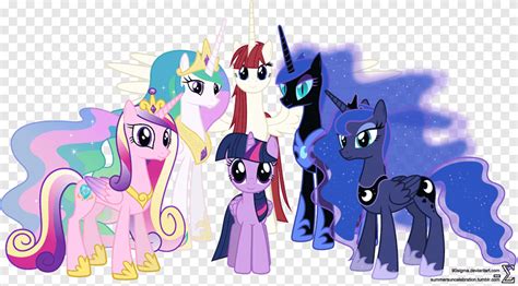 Putri Luna Putri Celestia Rarity Twilight Sparkle Pony Senter Biru