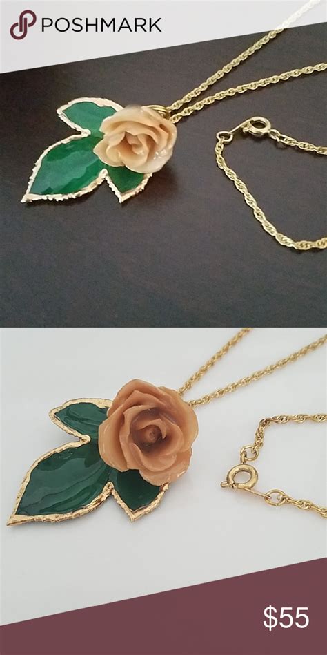 Real Preserved Mini Rose Bud Necklace Rose Buds Mini Roses Necklace