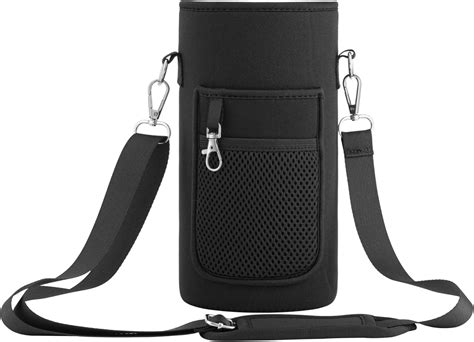 Kwmobile Water Bottle Carrier With Strap Oz L Neoprene Bag With