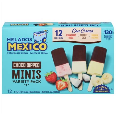 Helados Mexico Chocolate Dipped Variety Pack Mini Ice Cream Bars Ct