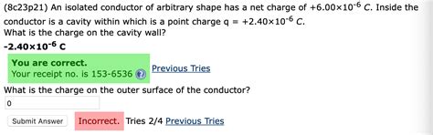 Solved C P An Isolated Conductor Of Arbitrary Shape Chegg