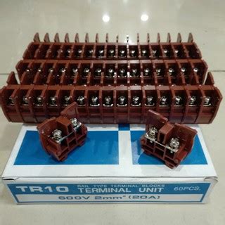 Jual Terminal Block Tr Cokelat Terminal Tr Model Kasuga V A