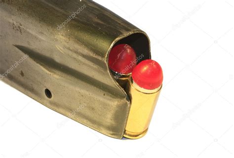 9mm bullets in a maagazine — Stock Photo © ChrisAlleaume #2975491