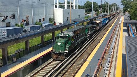 Nyar Rs41 Meets Lirr M7 At Carle Place Train Station Youtube