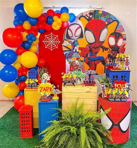 Pin By Yesica Cano On Fiesta In Spiderman Birthday Party