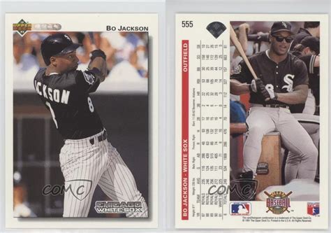 1992 Upper Deck 555 Bo Jackson Chicago White Sox Baseball Card Ebay