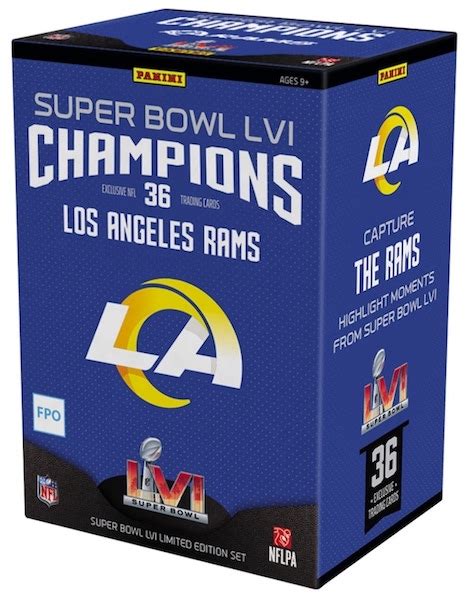 Panini Los Angeles Rams Super Bowl Lvi Champions Checklist