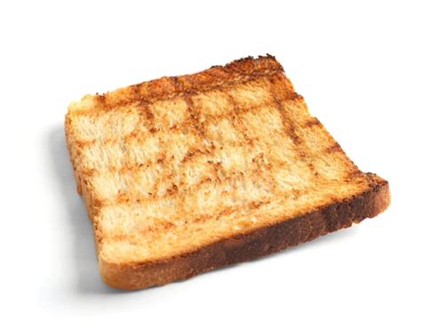 Premium Photo Toasted Bread On White Background