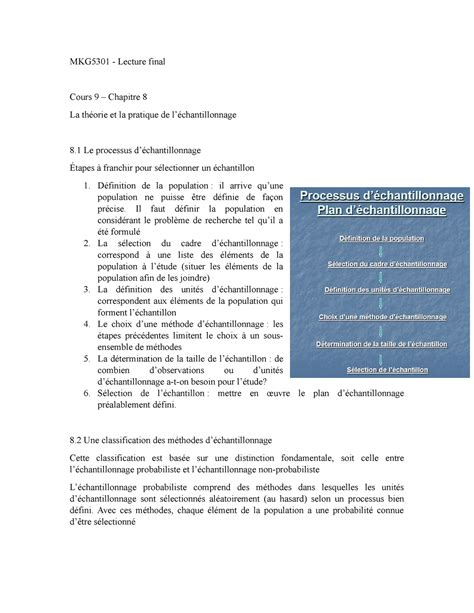 Chantillonnage Probabiliste Cours