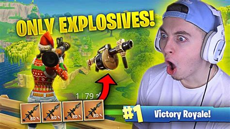 EXPLOSIVES ONLY Fortnite Battle Royale NEW GAME MODE YouTube