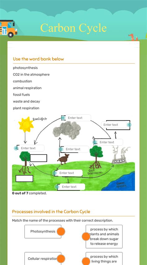 The Carbon Cycle Activity Worksheet Printable Calendars At A Glance