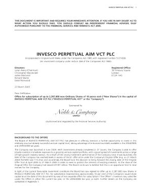 Fillable Online Invesco Perpetual Aim Vct Plc Tax Shelter Report Fax