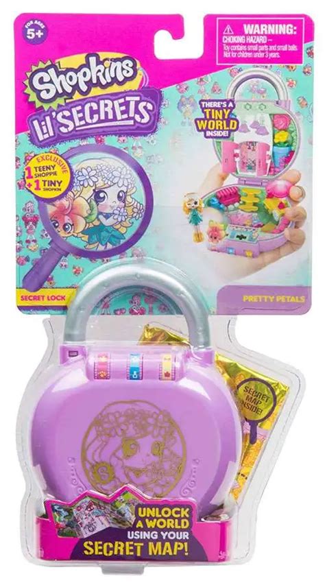 Shopkins Lil Secrets Series 1 Pretty Petals Mini Playset Secret Lock