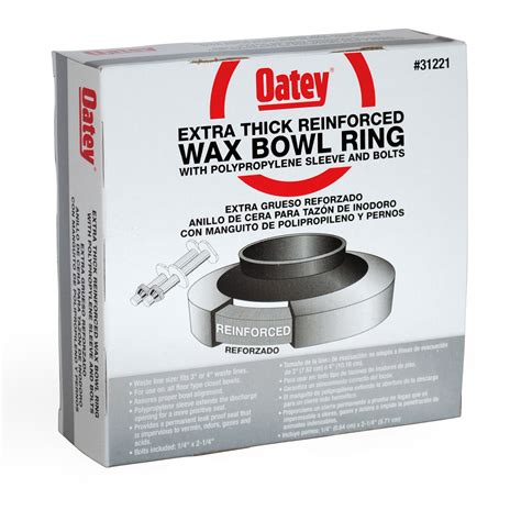 Oatey Jumbo Reinforced Extra Thick Petroleum Toilet Wax Bowl Ring With