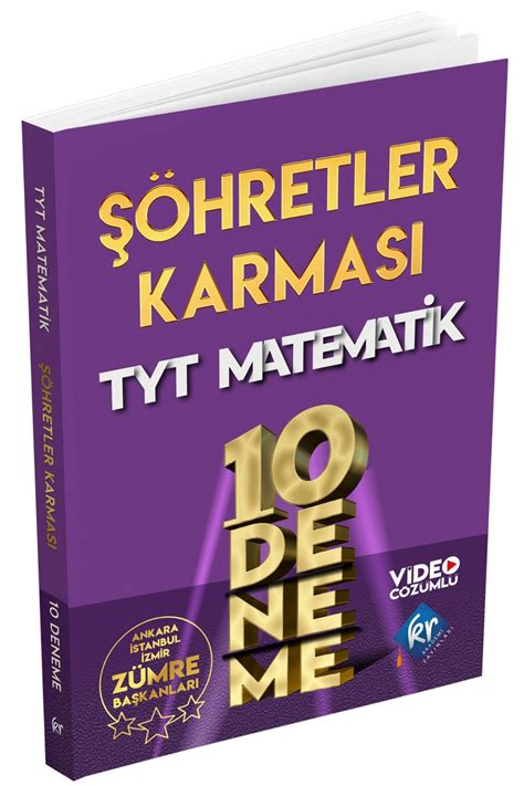 KR Akademi Yayınları 2023 Tyt Şöhretler Karması Matematik 10 Deneme