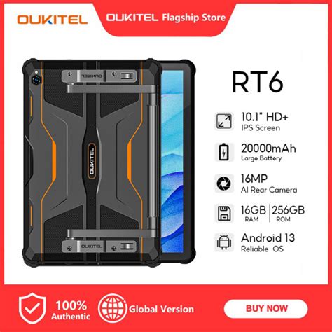 Oukitel RT6 20000mAh Rugged Tablets 14GB 256GB 10 1 FHD MTK8788