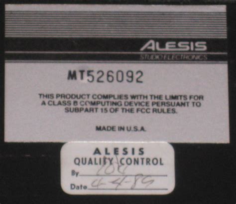 Infrequent Sound Sex Tex Technology Alesis MMT 8 Multi Track Midi