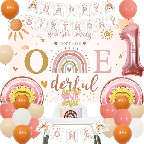 Sursurprise Miss Onderful 1st Birthday Decorations For Girl Isn T She