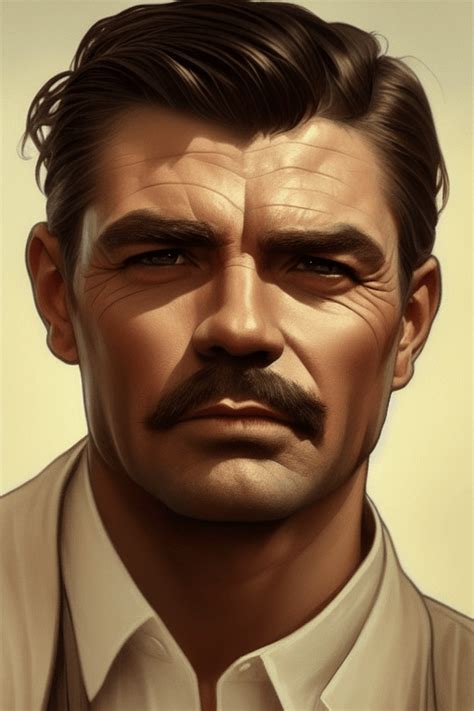 Handsome Clark Gable Portrait · Creative Fabrica