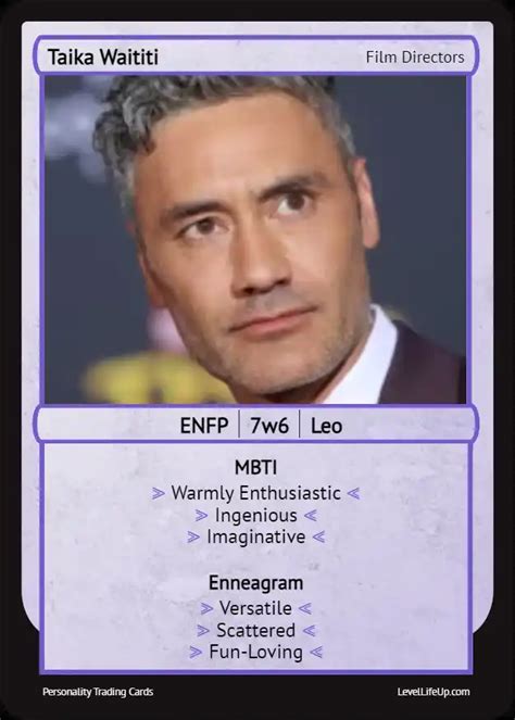 Taika Waititi Enneagram MBTI Personality Type Level Life Up