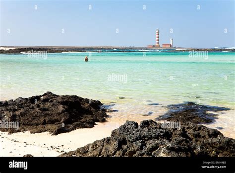 Playa De El Cotillo Beach A Natural Bathing Lagoon At El Cotillo On