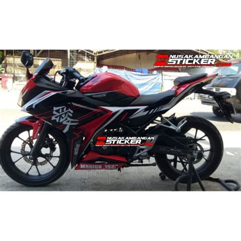 Jual Decal Stiker Honda Cbr 150 R Huruf Kanji Merah Graftac Glossy