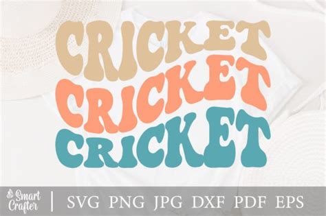 Cricket Svg Wavy Style Design Graphic By Smart Crafter · Creative Fabrica