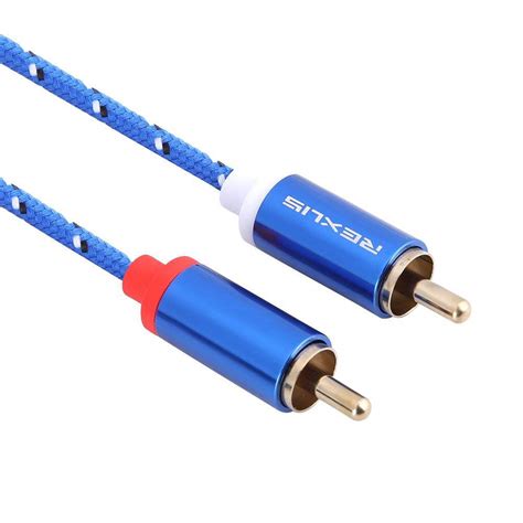 【มาถึงในสามวัน】dewin 3 5 มิลลิเมตรถึง 2rca สายสัญญาณเสียง Hi Fi สเตอริโอสัญญาณลวด S Plitter