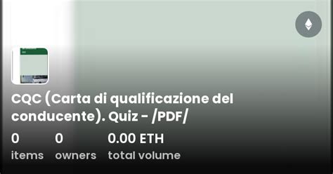 Cqc Carta Di Qualificazione Del Conducente Quiz Pdf Collection