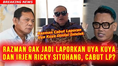 Razman Nasution Cabut Laporan Uya Kuya Dan Irjen Ricky Sitohang Razman