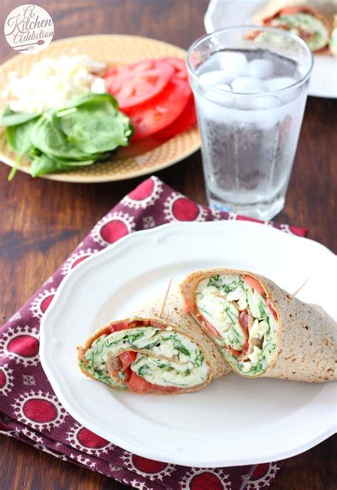 Spinach And Feta Egg White Wraps A Kitchen Addiction