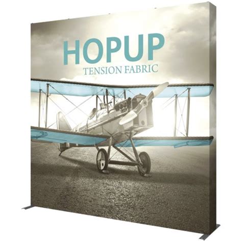 HopUp 10ft Full Height Tension Fabric Display HopUp 4x3 Tension