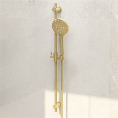 Contemporary Brass Slide Rail Only In Brushed Brass Imex Uk