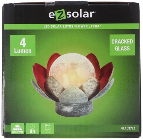 EZ Solar LED Solarlampe Lotusblüte Solarlampe warmweiß GL1037EZ ab 14