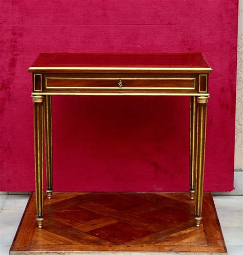 Proantic Bureau En Acajou De Style Louis XVI époque 19ème Siècle