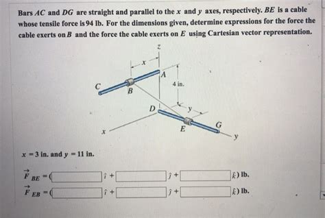 Solved Bars AC And DG Are Straight And Parallel To The X And Chegg