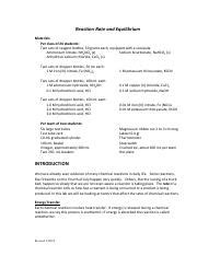 15 Reaction Rate And Equilibrium 011118 Pdf Reaction Rate And