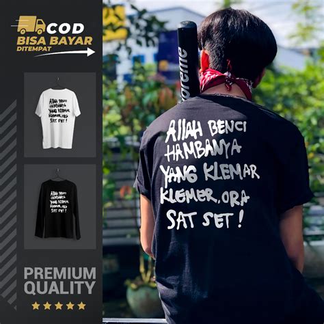 Jual Cocol Store Kaos Benci Hamba Ora Sat Set Shopee Indonesia