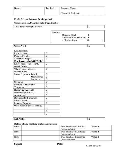 Profit Loss Account Income - Fill Online, Printable, Fillable, Blank | pdfFiller