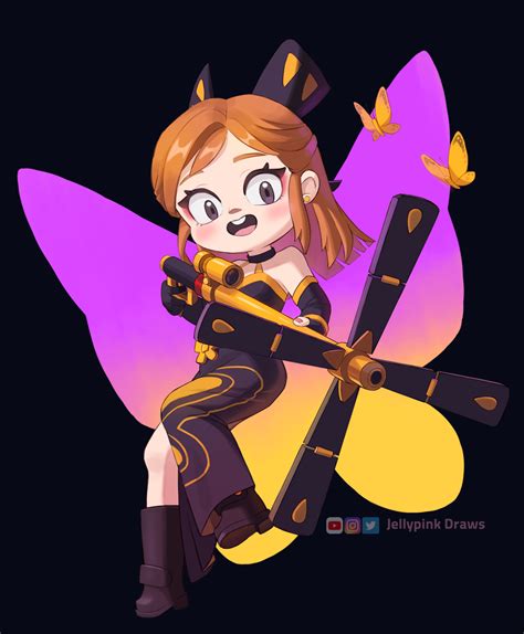 Mariposa Piper [Fanart] : r/Brawlstars